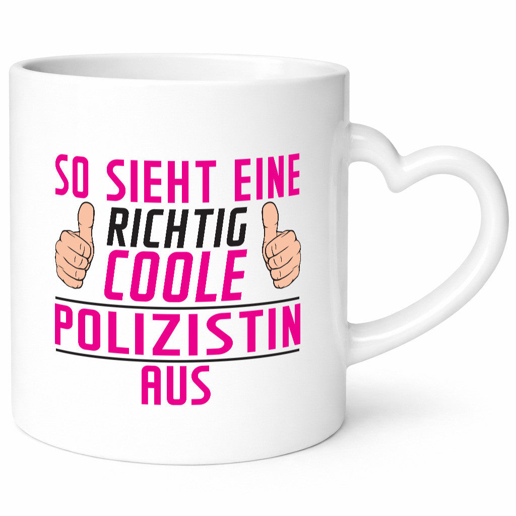 Richtig Coole Polizistin | Beruf Polizei lustig Arbeit Kollegen Büro Geschenk