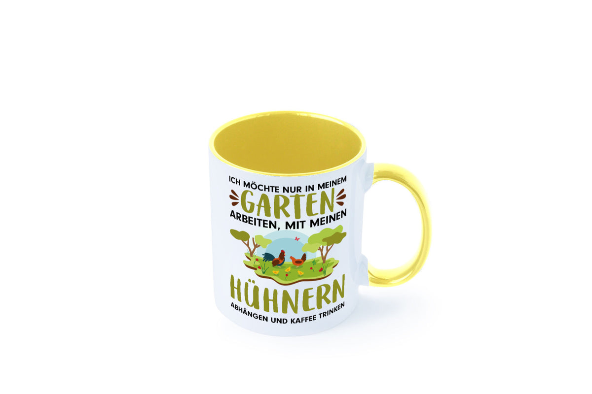Garten Hühner | Gartenarbeit Tasse Bauernhof Spruch lustiger Geschenk Arbeit