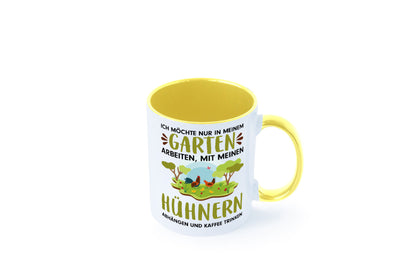 Garten Hühner | Gartenarbeit Tasse Bauernhof Spruch lustiger Geschenk Arbeit