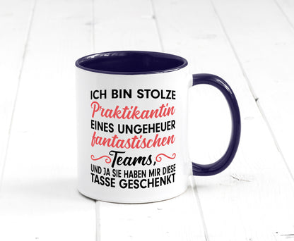 Stolze Praktikantin | Arbeitswelt Tasse Praktikum Geschenk Arbeit Kollegen Büro