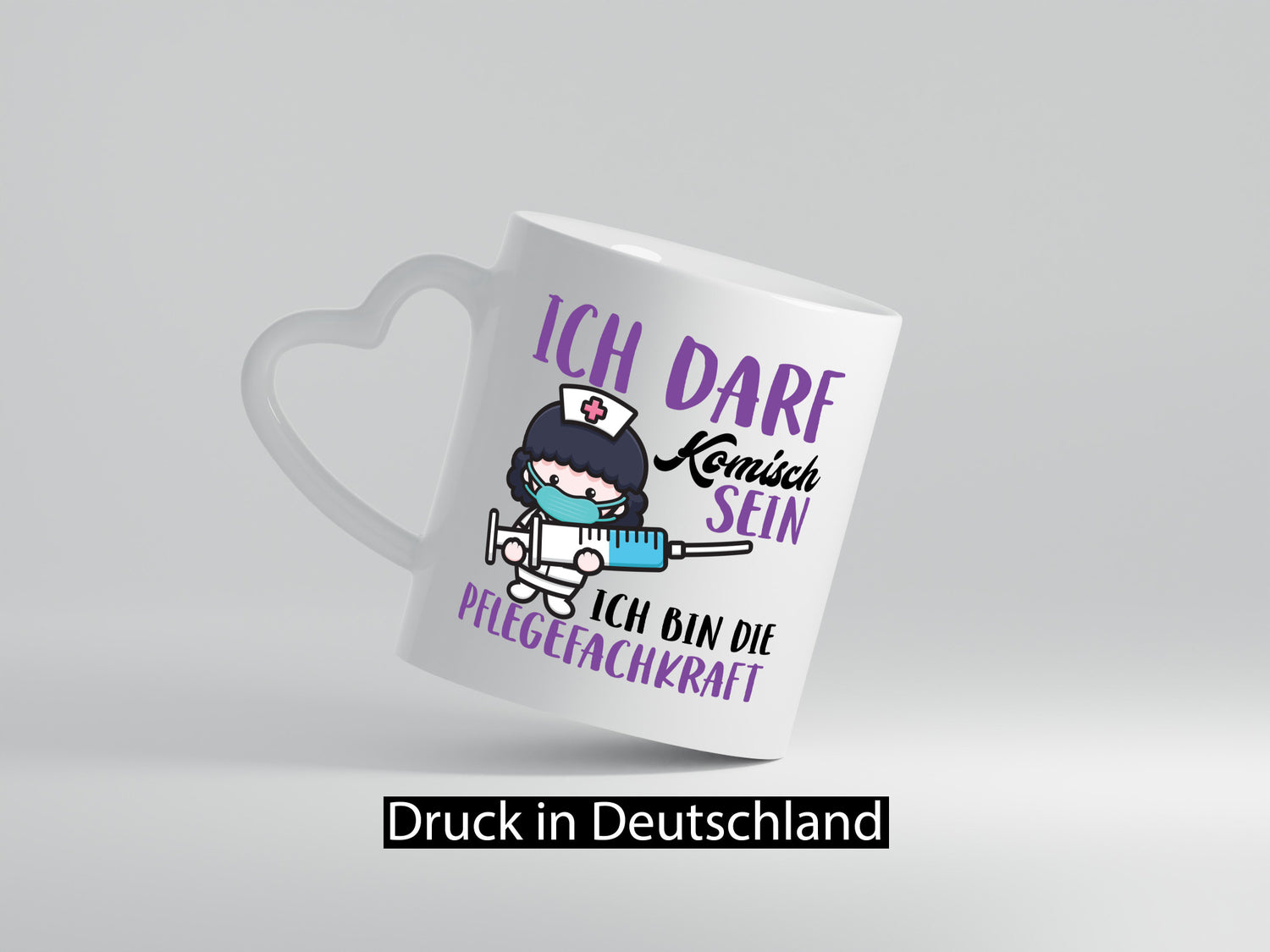 Ich darf kommisch sein | Pflegekraft Krankenschwester Humor Geschenkidee Tasse