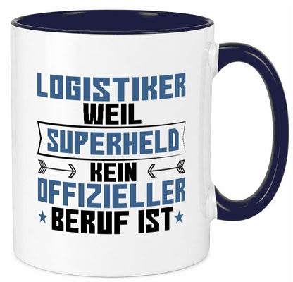 Superheld Logistiker | Beruf Logistik Geschenkidee Arbeit Kollegen Büro Humor Tasse