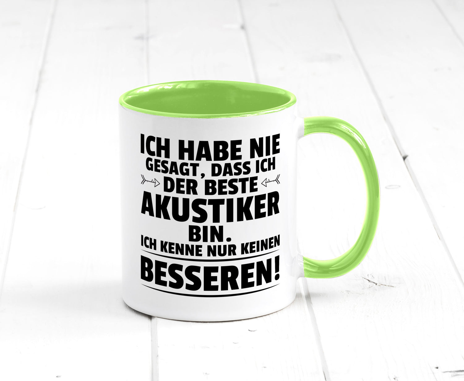 Keinen Besserer Akustiker | Akustik Hörgeräteakustik Geschenkidee Humor Tasse