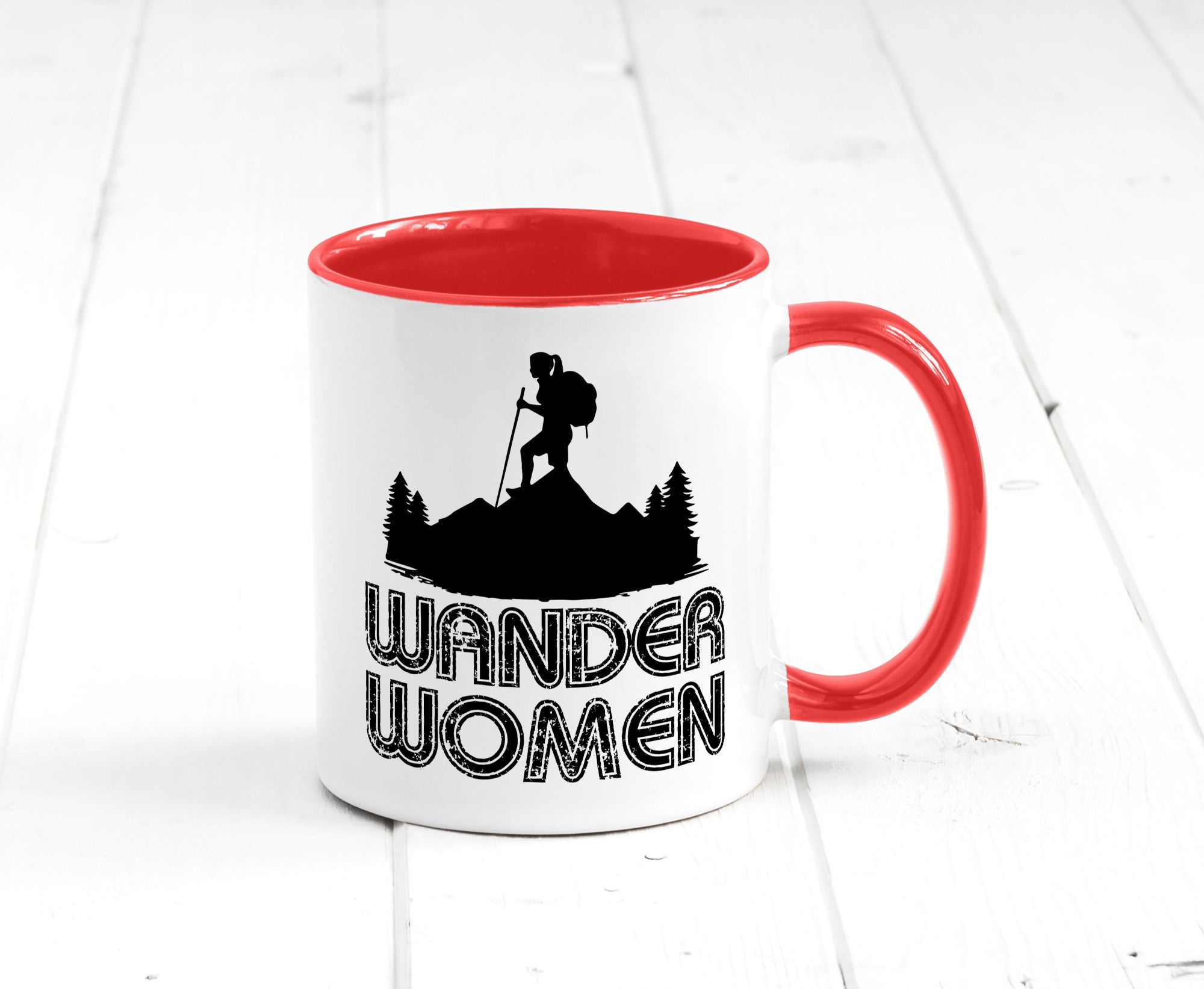 Wander Woman | Wandern Berge Geschenk Familie Geschenkidee lustiger Spruch Tasse