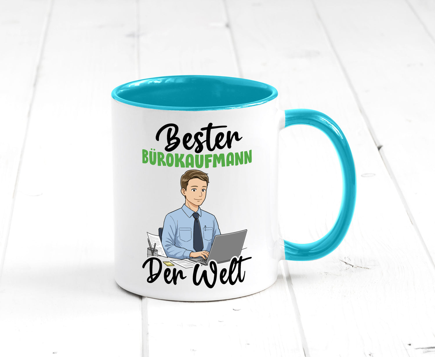 Bester Bürokaufmann | Kaufmann v2 lustig Arbeit Kollegen Büro Geschenk Tasse
