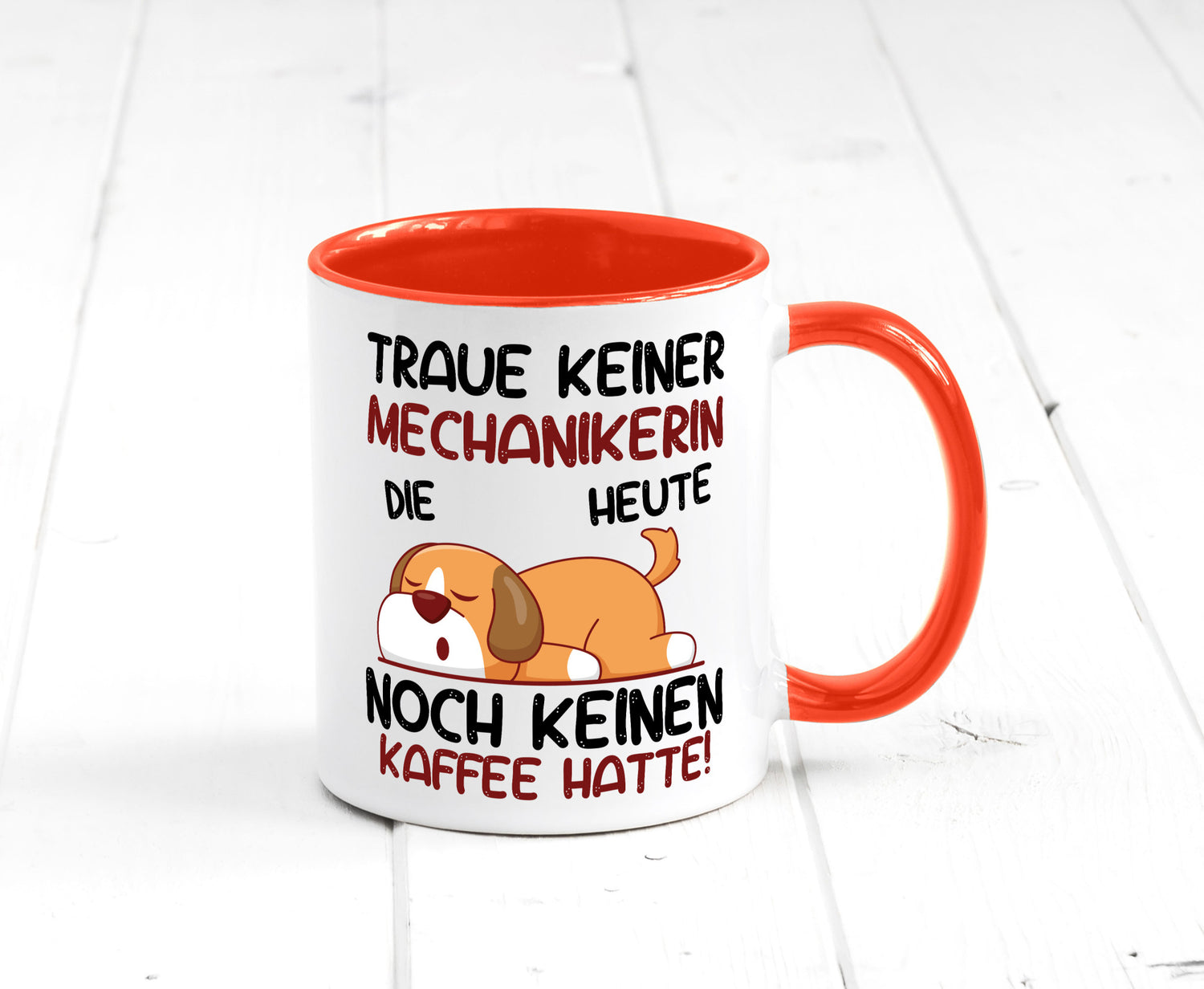 Traue keiner Mechanikerin | KFZ Humor Geschenkidee Tasse