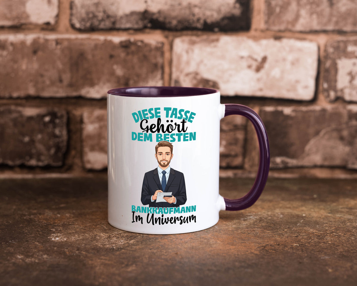 Im Universum: Bankkaufmann | Kaufmann Bank Kaufleute Geschenkidee Humor Tasse