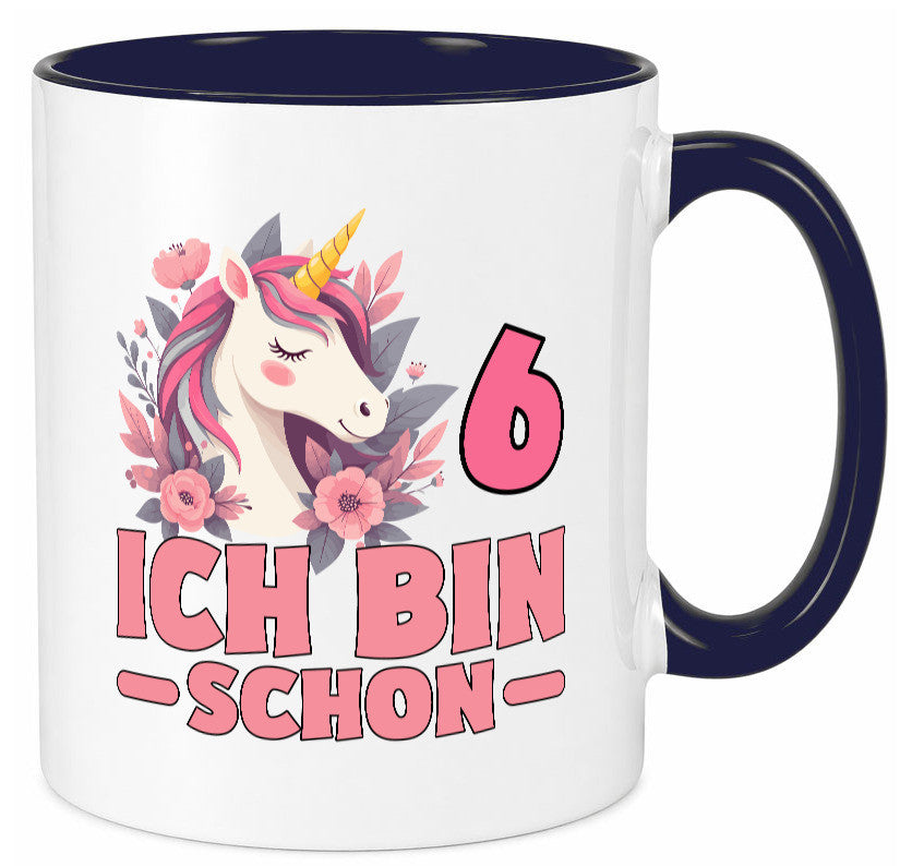 6. Geburtstag | 6 Jahre Einhorn bin schon Mädchen Geschenk Geschenkidee