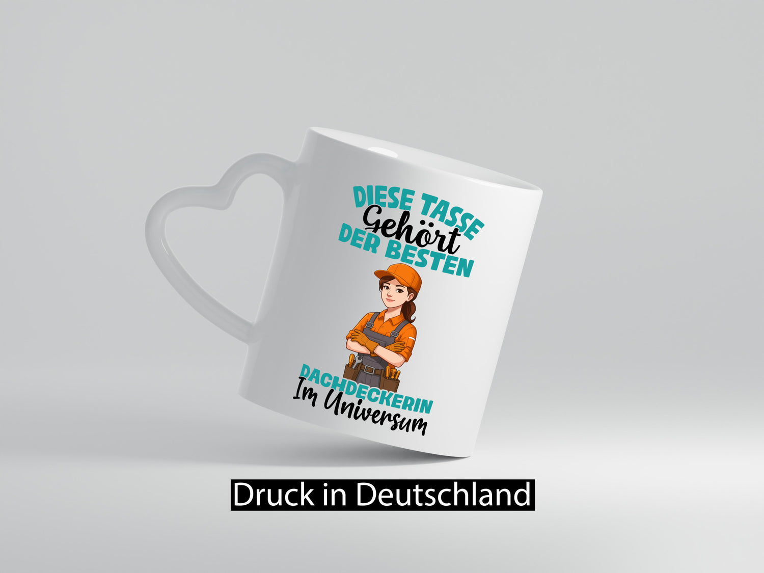 Im Universum: Dachdeckerin | Dachbau Hausbau lustiger Spruch Geschenk Humor