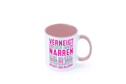 Verneigt euch: Physiotherapeutin Humor Geschenkidee Tasse