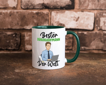 Bester Bürokaufmann | Kaufmann v2 lustig Arbeit Kollegen Büro Geschenk Tasse
