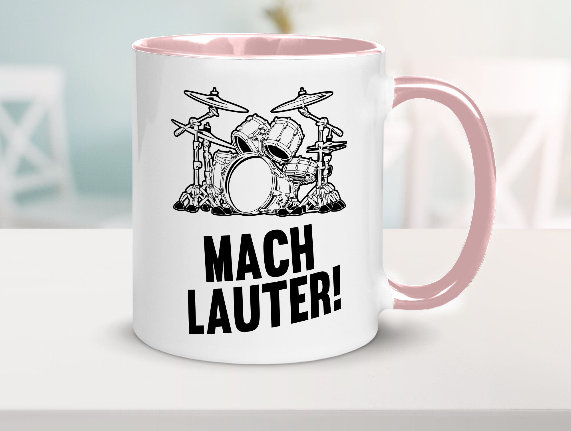 Mach lauter | Schlagzeug Band Musiker Geschenkidee Humor Tasse