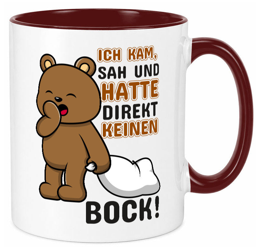 Direkt keinen Bock! | Büro Faultier Morgenmuffel Geschenk Arbeit Kollegen