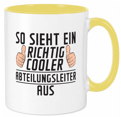Richtig Cooler Abteilungsleiter| Führungskraft lustiger Spruch Geschenk Humor