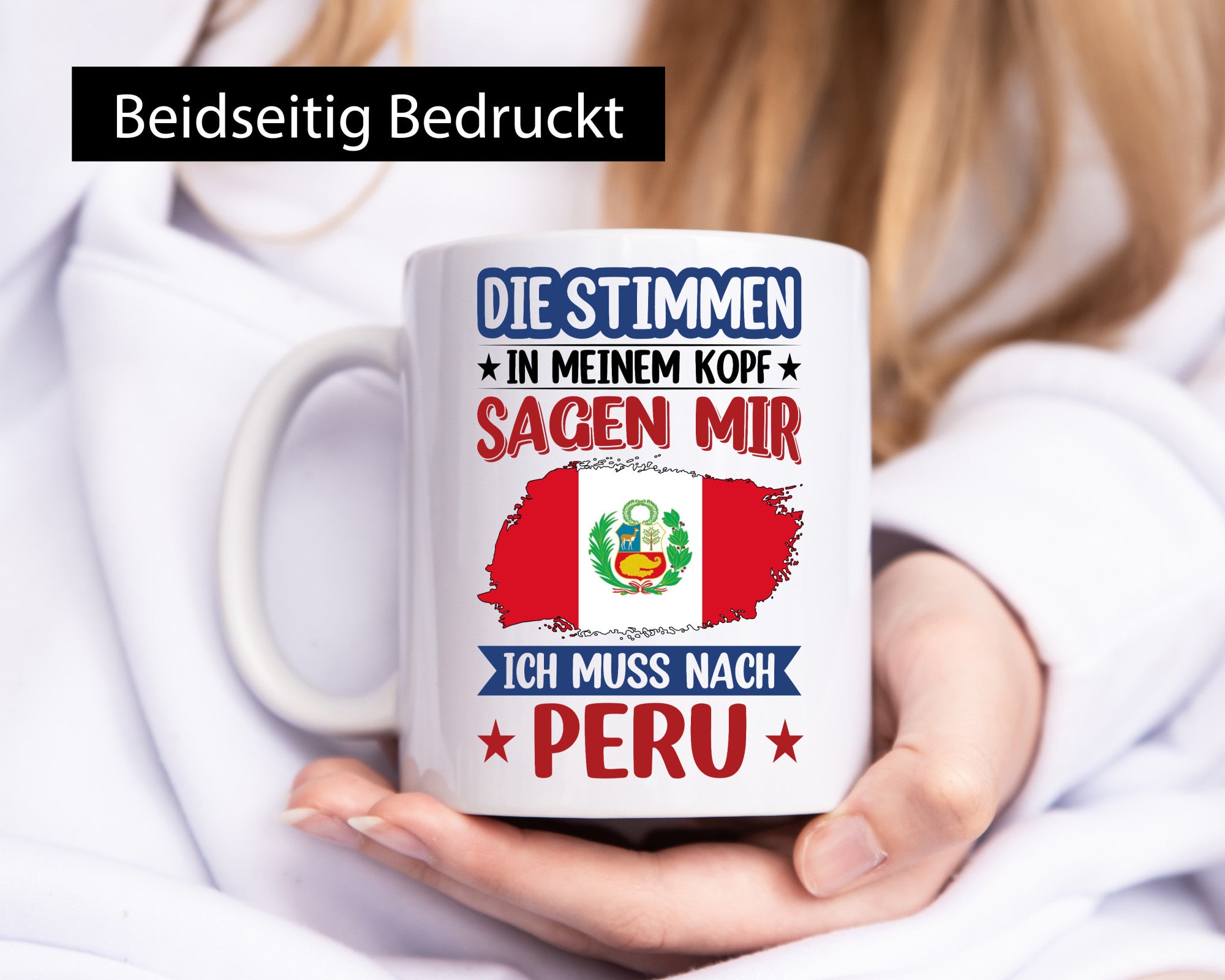 Peru | Urlaub Stimmen in meinem Kopf Traumland v2 lustiger Spruch Geschenk