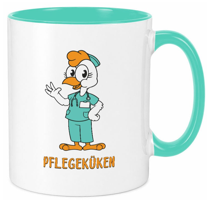 Pflegeküken | Küken Krankenschwester Pfleger Humor Geschenkidee Tasse