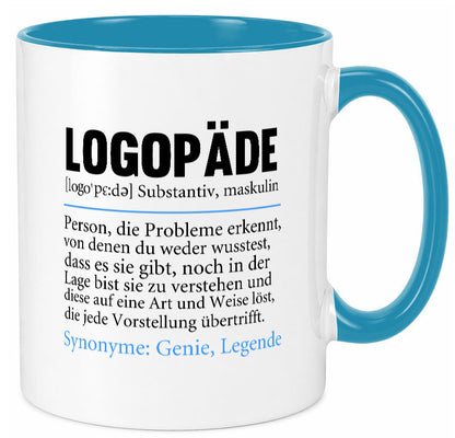 Logopäde | Spruch lustig Sprachtherapie Beruf lustiger Geschenk Arbeit Kollegen