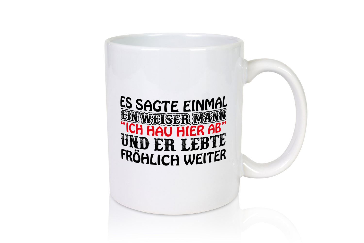 Weiser Mann lustiger Spruch Geschenk Humor Geschenkidee Tasse