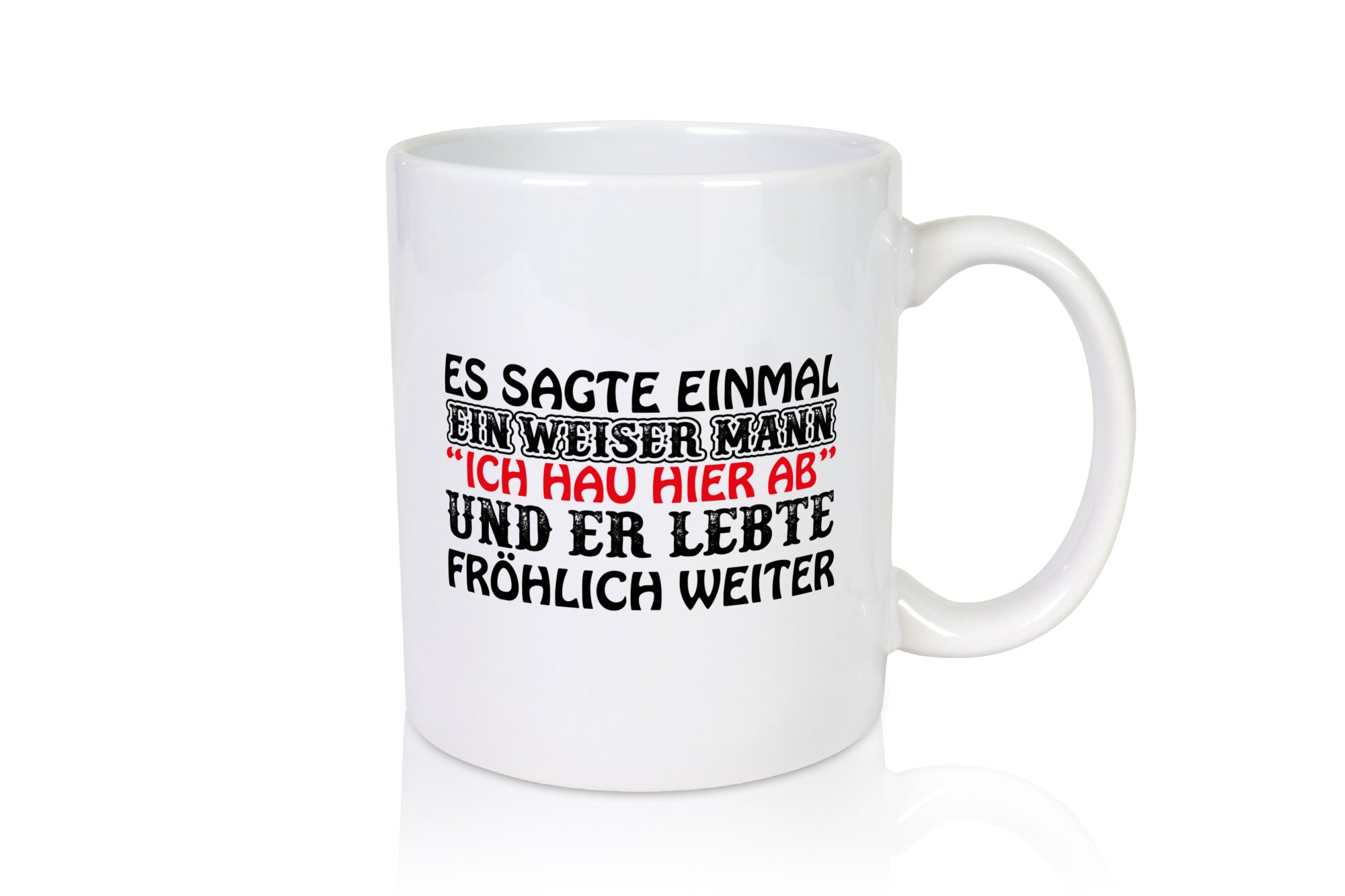 Weiser Mann lustiger Spruch Geschenk Humor Geschenkidee Tasse