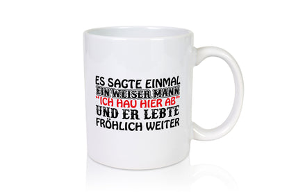 Weiser Mann lustiger Spruch Geschenk Humor Geschenkidee Tasse