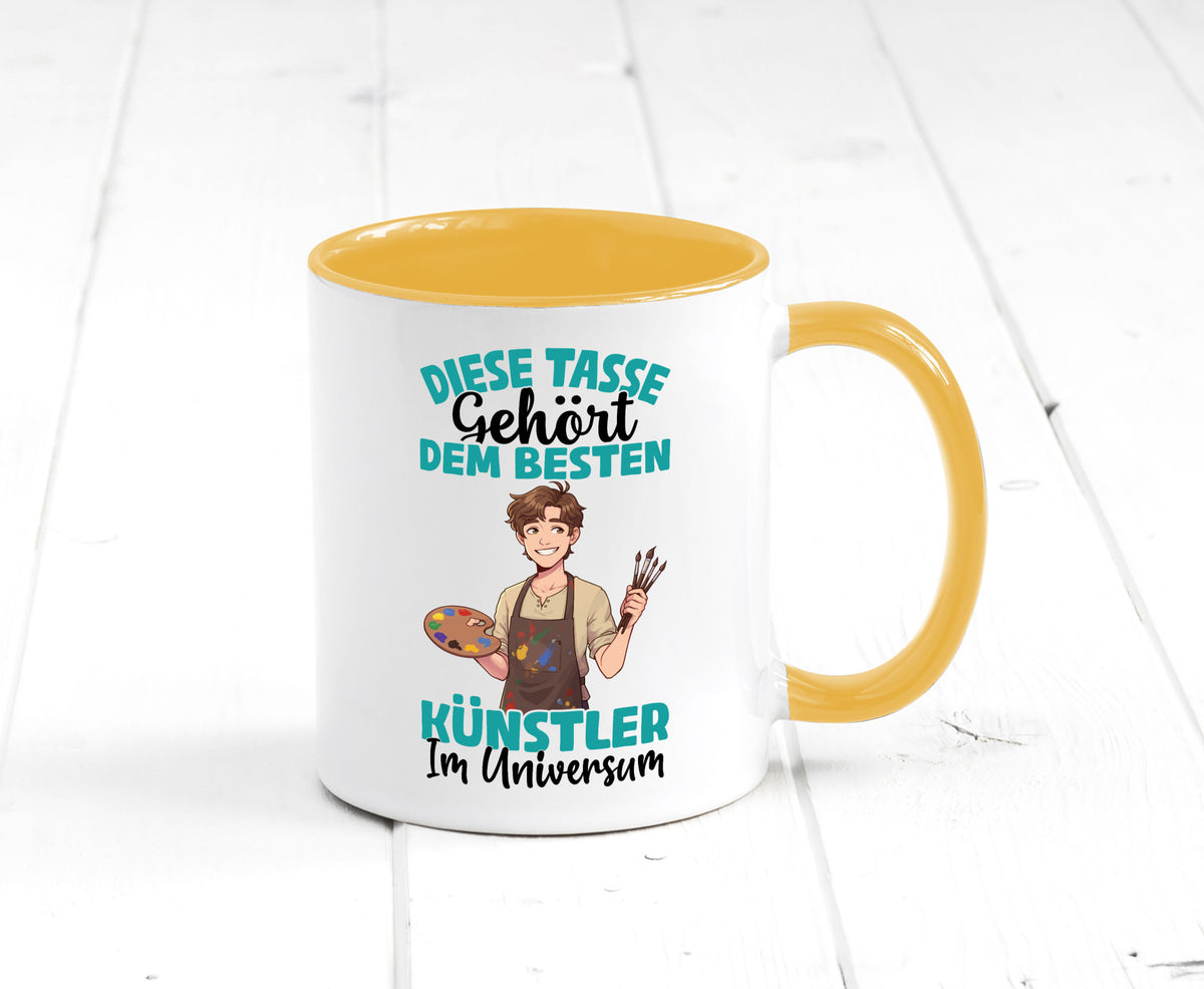 Im Universum: Künstler | Kunst Geschenkidee Humor Tasse