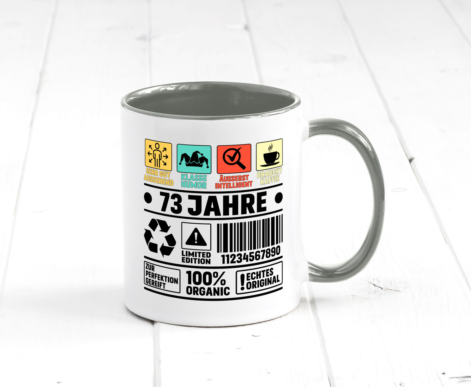 73. Geburtstag | 73 Jahre Humor Limited Edition Geschenkidee Tasse