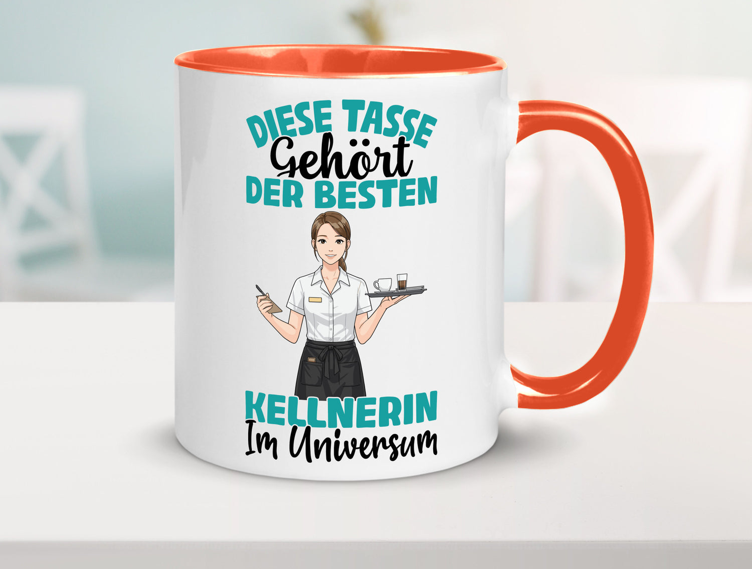 Im Universum: Kellnerin | Beruf kellnern Bedienung Geschenkidee Arbeit Kollegen