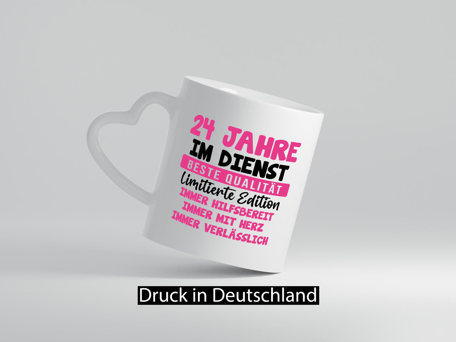 24 Jahre im Dienst | Jubiläum Arbeit v10 lustig Kollegen Büro Geschenk Tasse