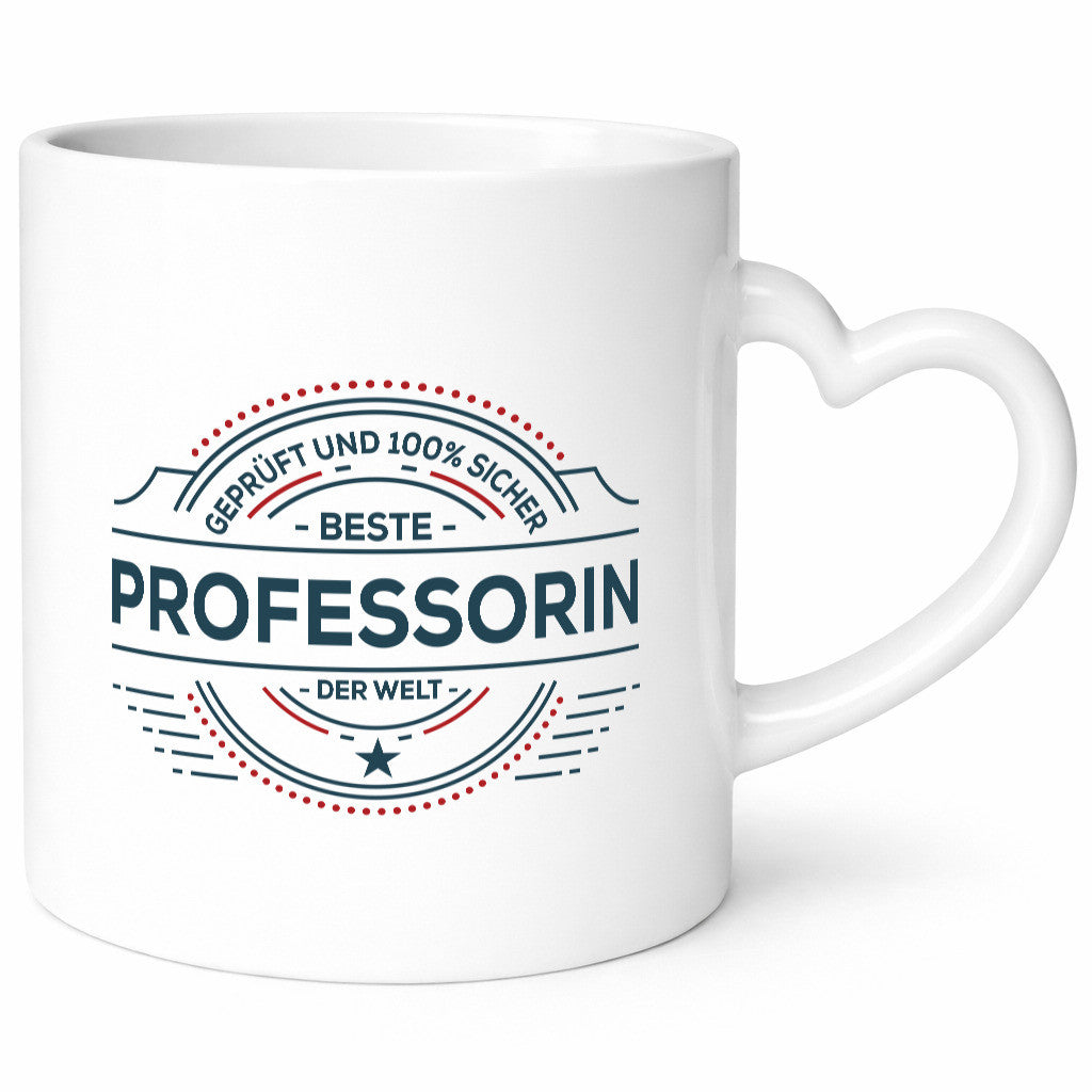 Geprüft und sicher: Professorin | Uni Universität Humor Geschenkidee Tasse
