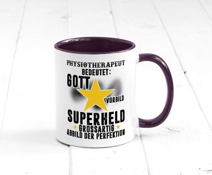 Bedeutung von Physiotherapeut lustiger Spruch Geschenk Humor Geschenkidee Tasse