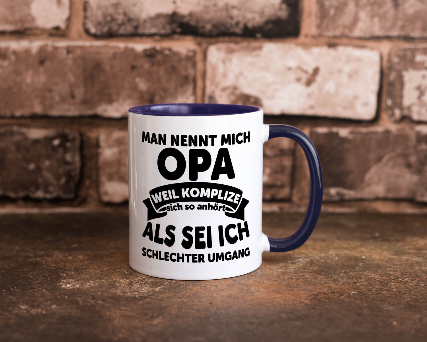 Nenn mich Opa, Komplize schlechter Umgang | Opa Witz Geschenk Familie