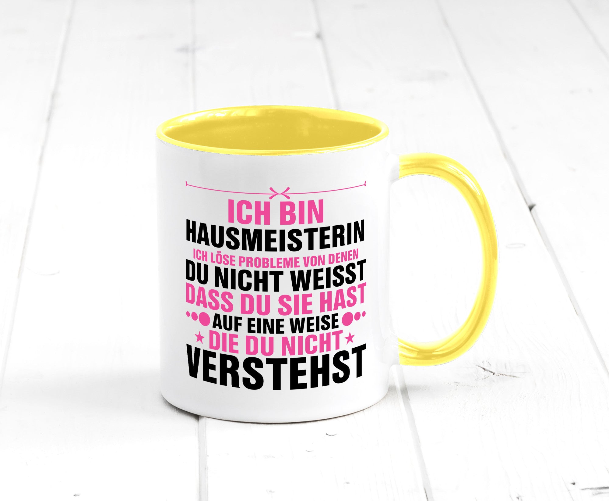 Löse Probleme: Hausmeisterin | Hauswart v2 Geschenk Humor Geschenkidee lustiger