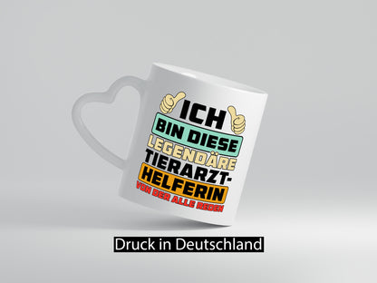 Die Legendäre Tierarzthelferin | Tierarzt lustiger Spruch Geschenk