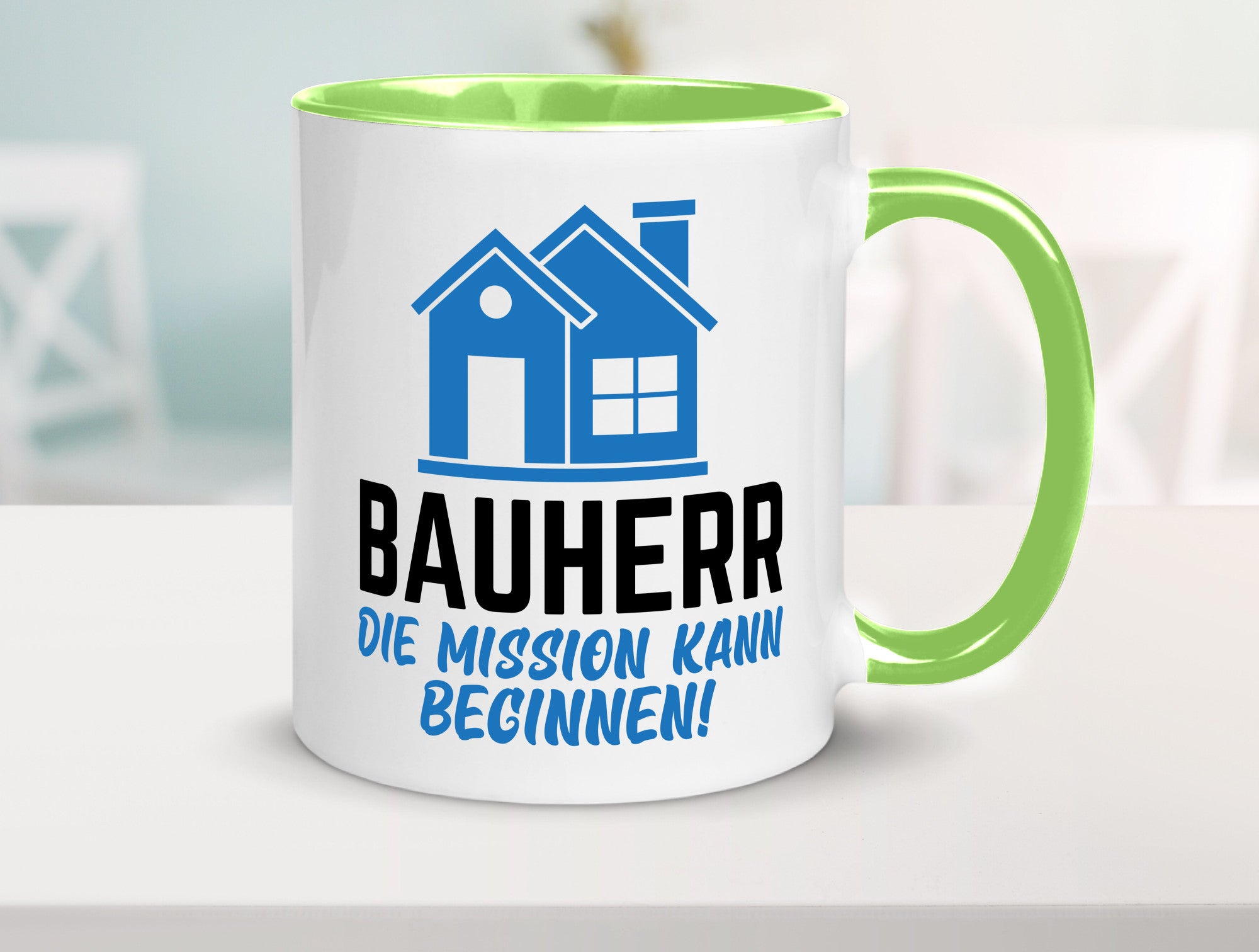 Bauherr | Die mission kann beginnen Bauherren lustiger Spruch Geschenk Humor