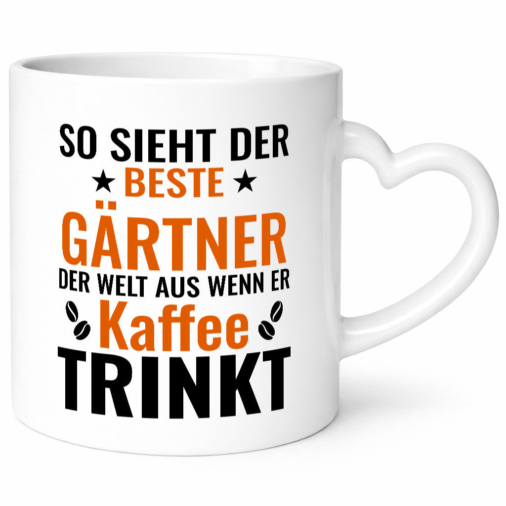 Kaffee trinkt: Gärtner | Gartenbau lustig Humor Geschenkidee Geschenk Tasse
