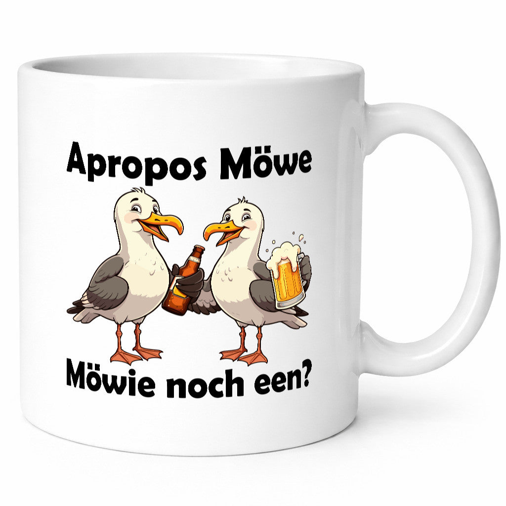 Apropos Möwe | Möwie noch een Norddeutsch Plattdeutsch lustiger Spruch Geschenk