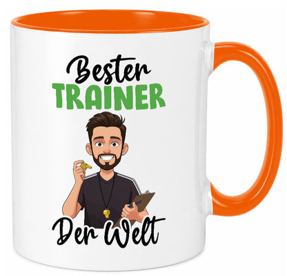 Bester Trainer | Verein Sport v2 Humor Geschenkidee Tasse