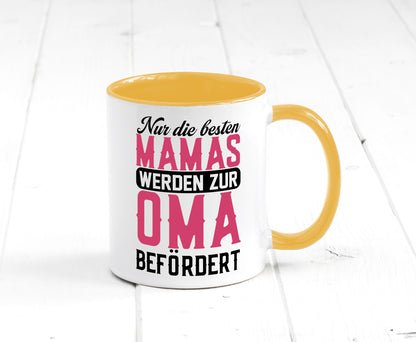 Beste Mama wird zur Oma befördert | Großmutter lustiger Spruch Geschenk Familie