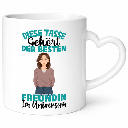 Im Universum: Freundin | Beziehung Partnerin Liebe Geschenk Humor Geschenkidee
