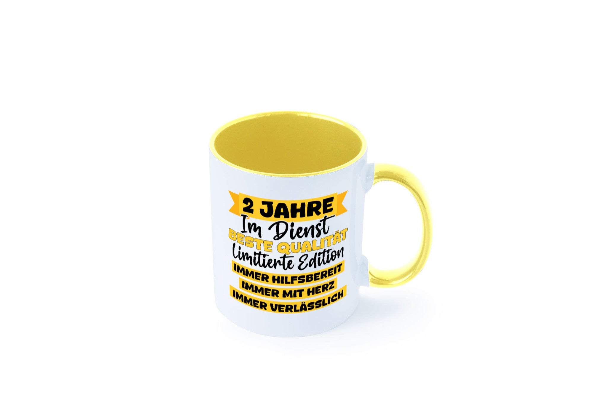 2 Jahre im Dienst | Jubiläum Arbeit v8 lustiger Spruch Geschenk Kollegen Büro