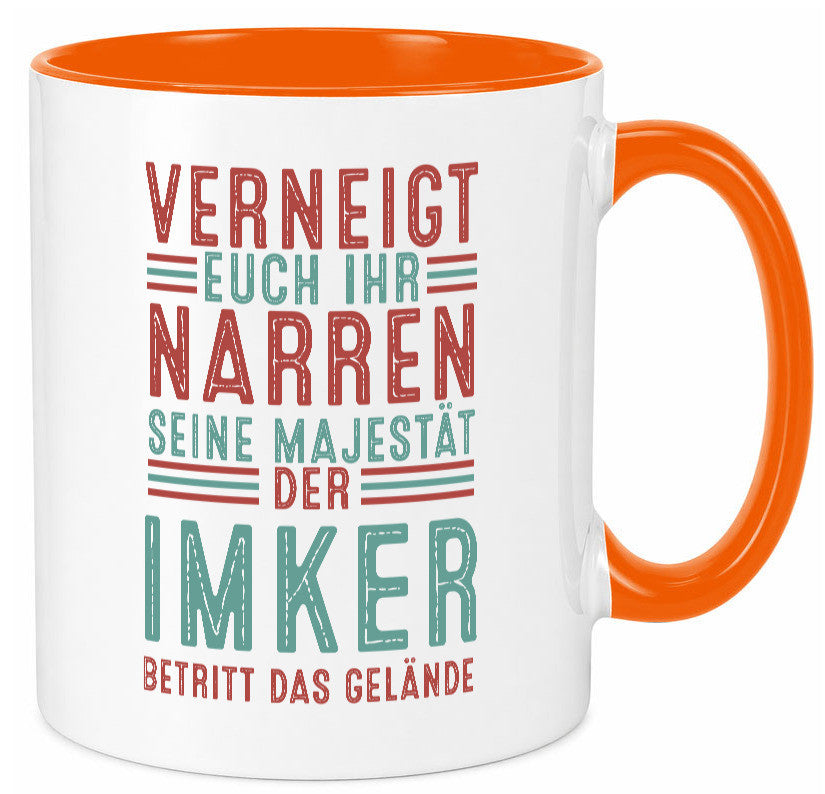 Verneigt euch: Imker | Imkerei Geschenk Humor Geschenkidee lustiger Spruch Tasse