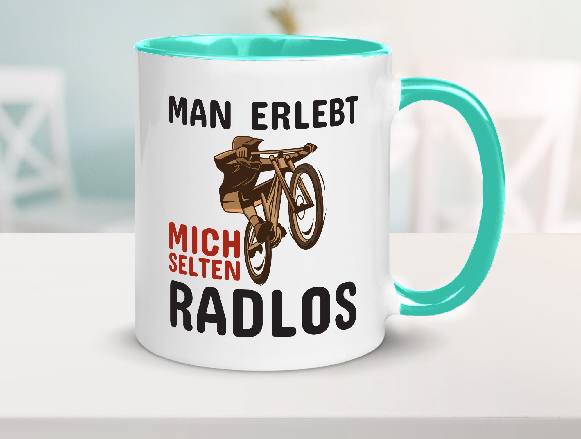 Selten Radlos | Spruchtasse Fahrrad Männer Humor lustiger Spruch Geschenk