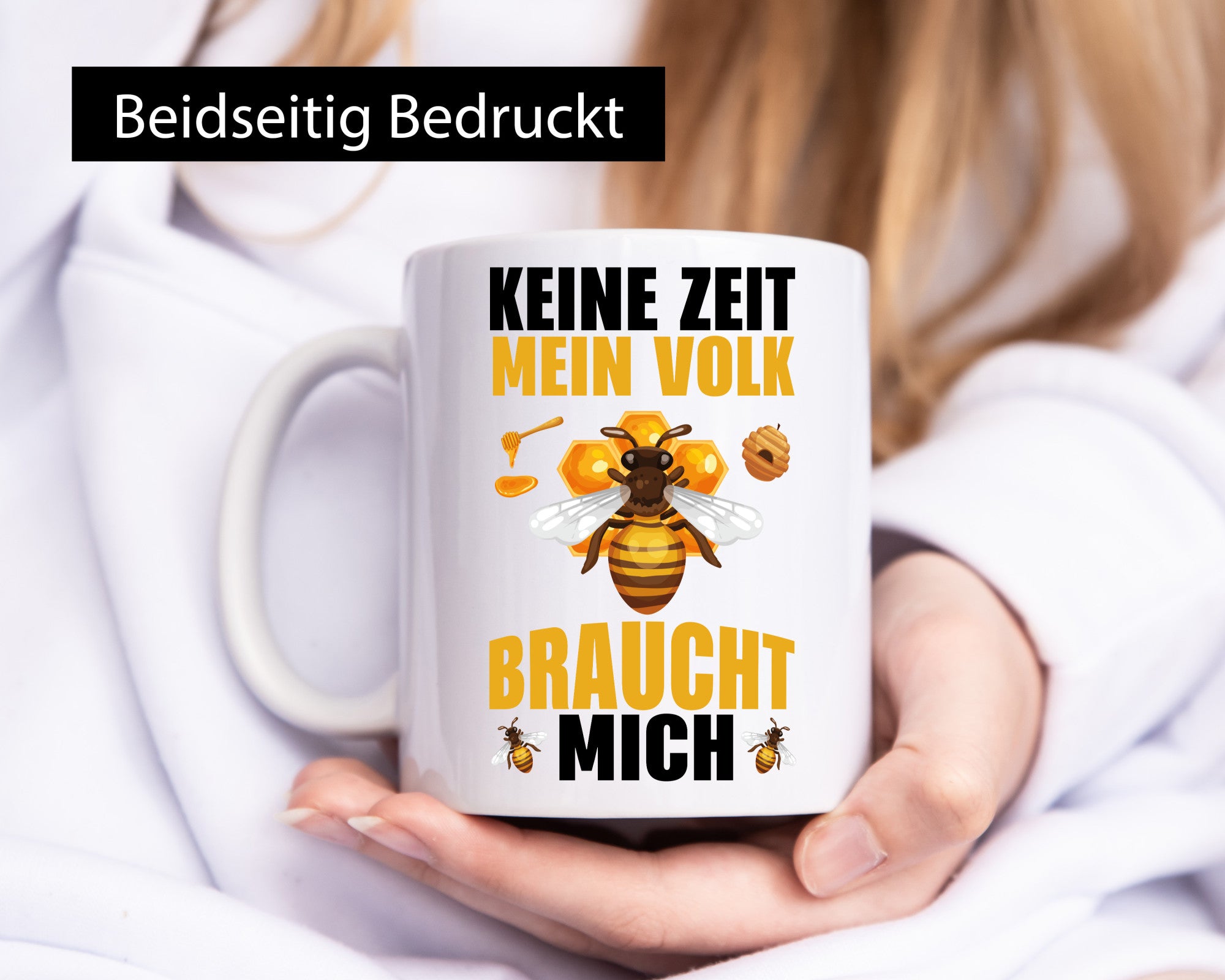 Mein Volk braucht mich Bienen lustiger Spruch Geschenk Humor Geschenkidee Tasse