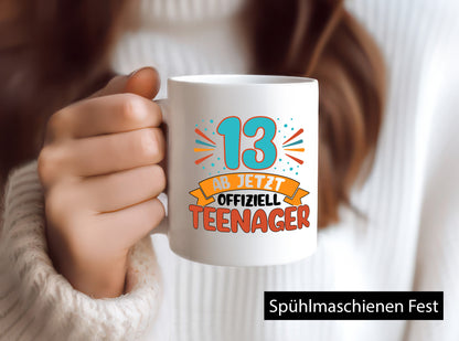 13. Geburtstag | Mädchen Tasse Teenager Spruch vl3 lustig Geschenkidee Geschenk