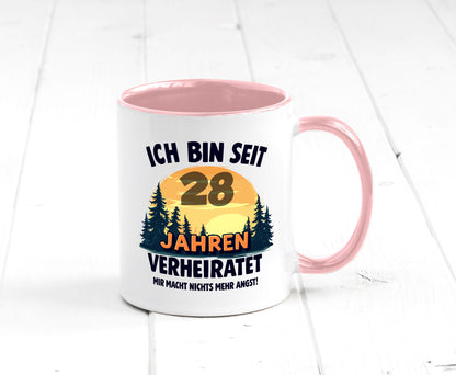 Ich bin Verheiratet | 28. Hochzeitstag Ehepaar v2 lustiger Spruch Geschenk