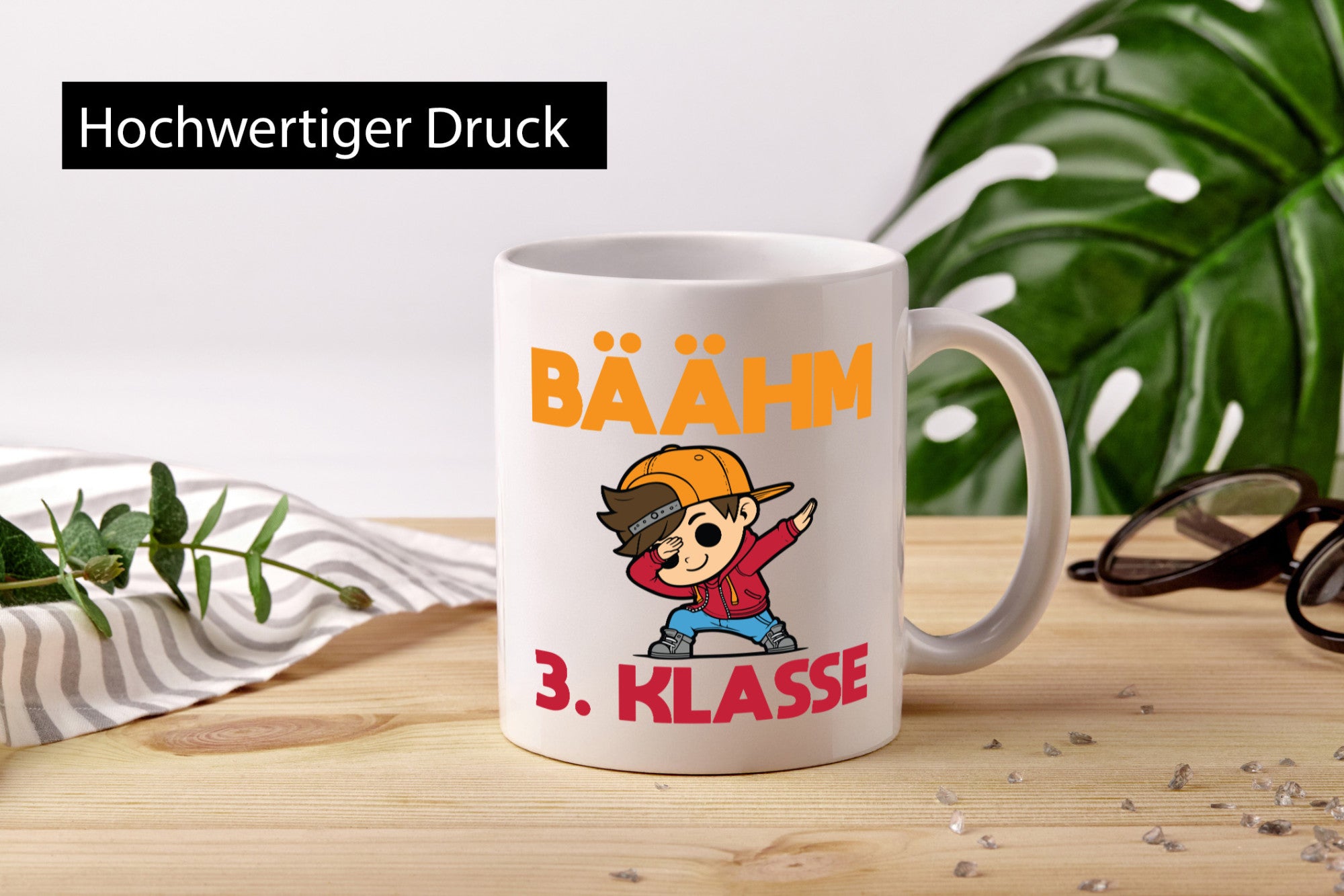 Bäähm 3. Klasse | Schule Junge lustig Humor Geschenkidee Geschenk Tasse