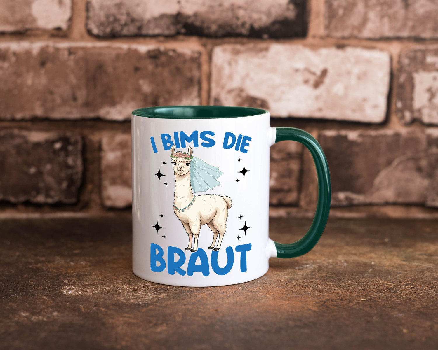 I Bims die Braut | Lama JGA Hochzeit lustig Humor Geschenkidee Geschenk Tasse