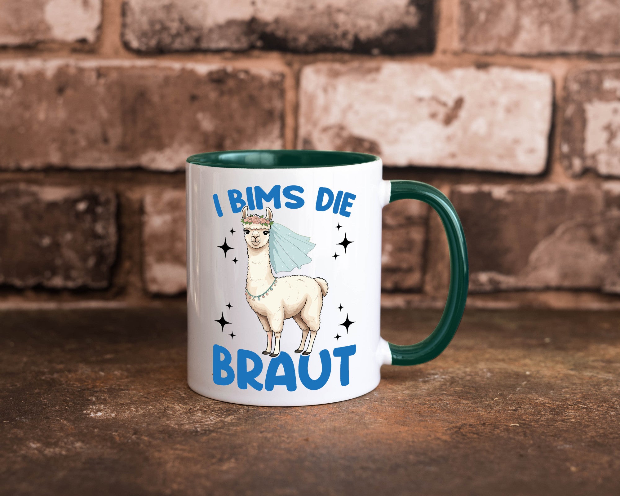 I Bims die Braut | Lama JGA Hochzeit lustig Humor Geschenkidee Geschenk Tasse