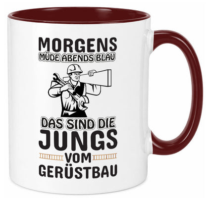 Jungs vom Gerüstbau | Gerüstbauer Tasse Baustelle Geschenk Humor Geschenkidee