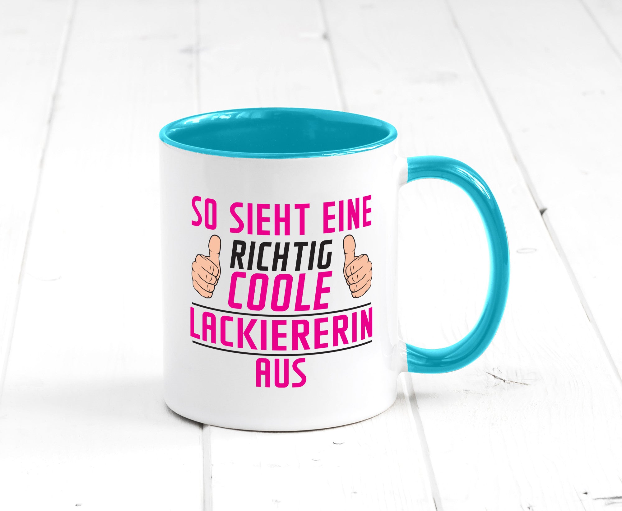 Richtig Coole Lackiererin | lackieren Geschenkidee Humor Tasse